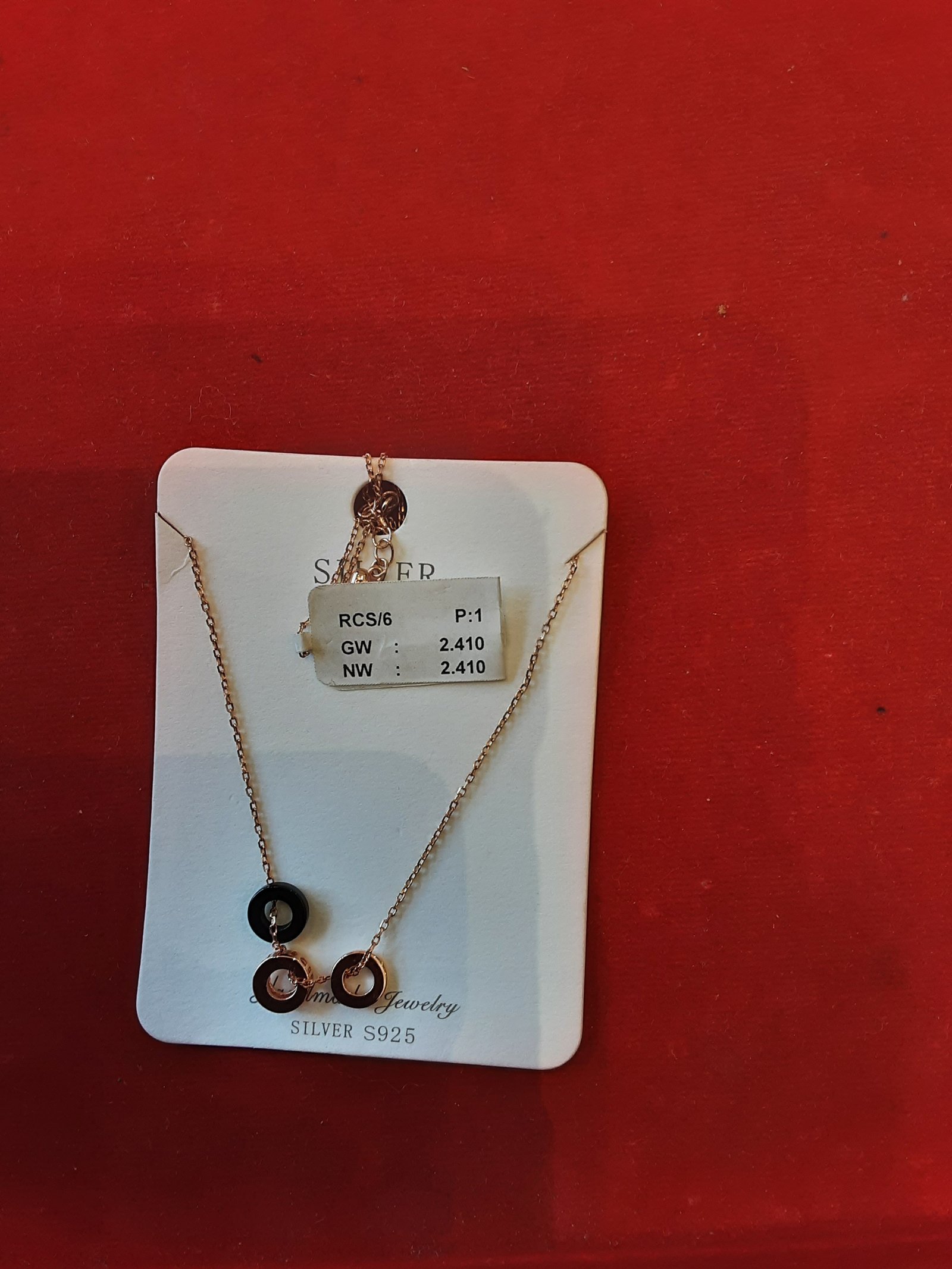 ROSE GOLD CHAIN  silver 92.5